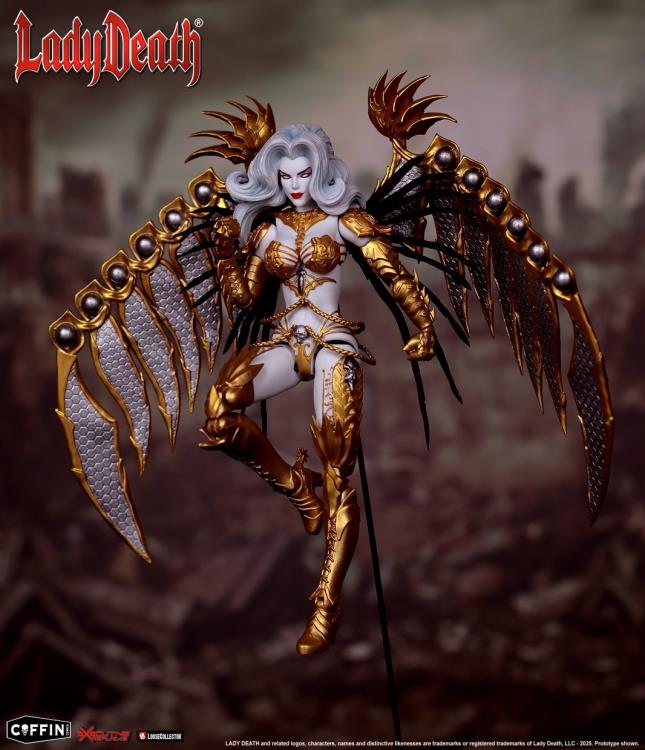 Preventa Figura Lady Death (Gold version) marca Executive Replicas escala pequeña 1/12