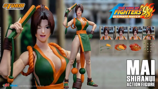 Pedido Figura Mai Shiranui (Green color exclusive) - SNK The King of Fighters '98 Ultimate Match marca Storm Collectibles escala pequeña 1/12