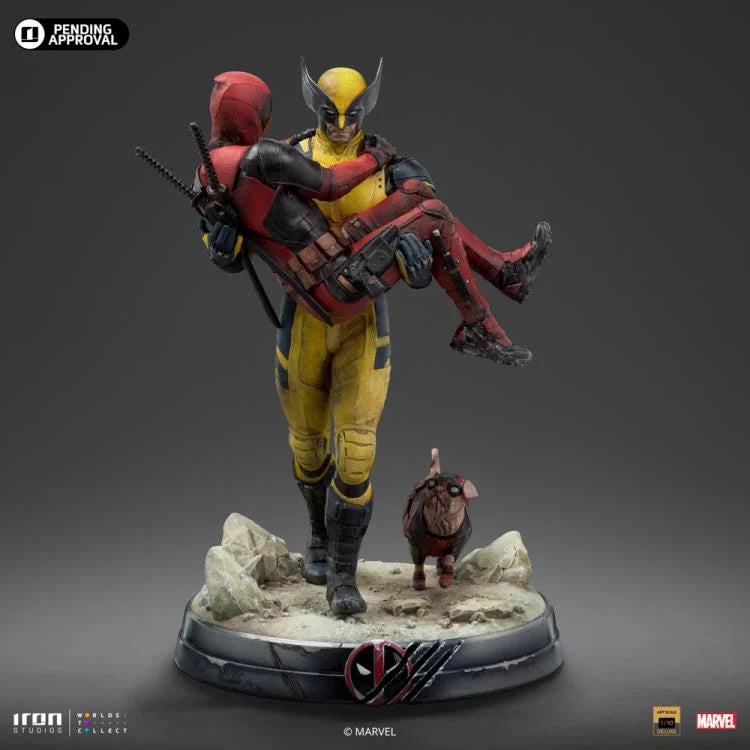 Preventa Estatua Deadpool & Wolverine (Dogpool) Deluxe (Limited Edition) - Deadpool & Wolverine marca Iron Studios escala de arte 1/10