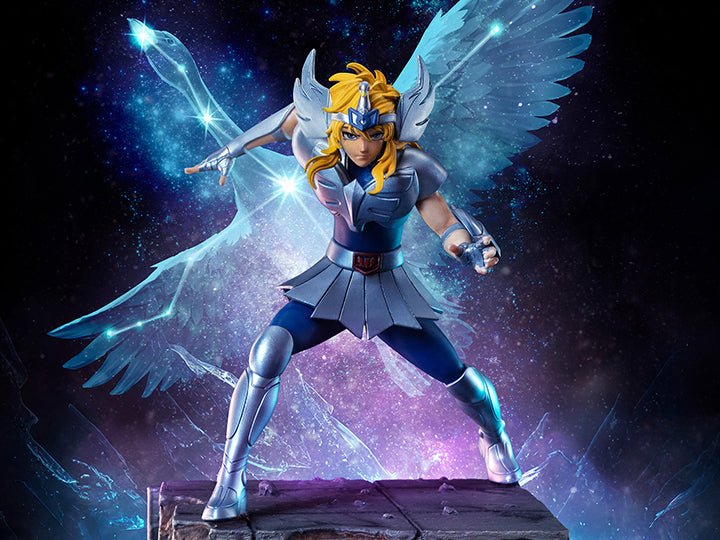 Pedido Estatua Cygnus Hyoga - Saint Seiya - Limited Edition marca Iron Studios escala de arte 1/10