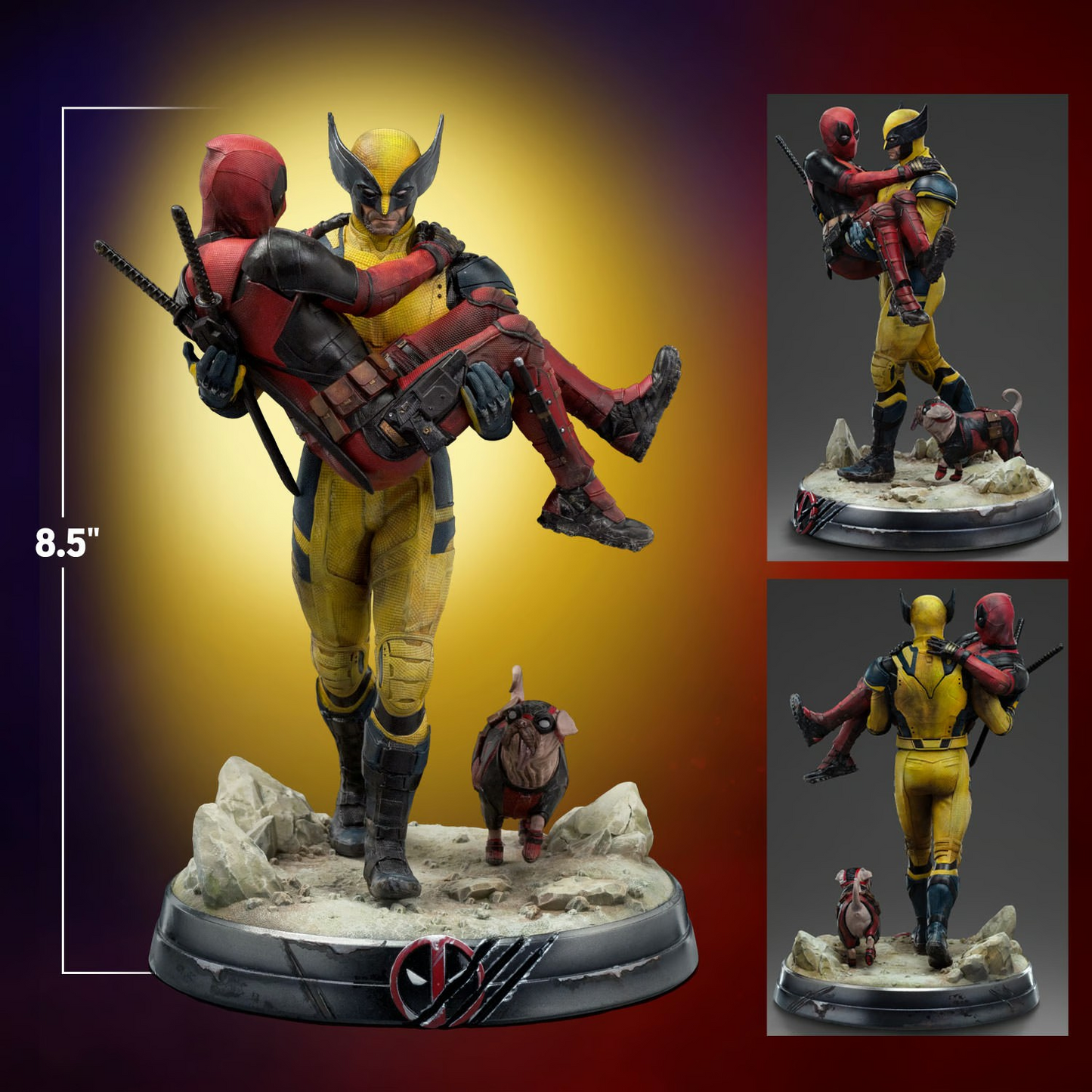 Preventa Estatua Deadpool & Wolverine (Dogpool) Deluxe (Limited Edition) - Deadpool & Wolverine marca Iron Studios escala de arte 1/10