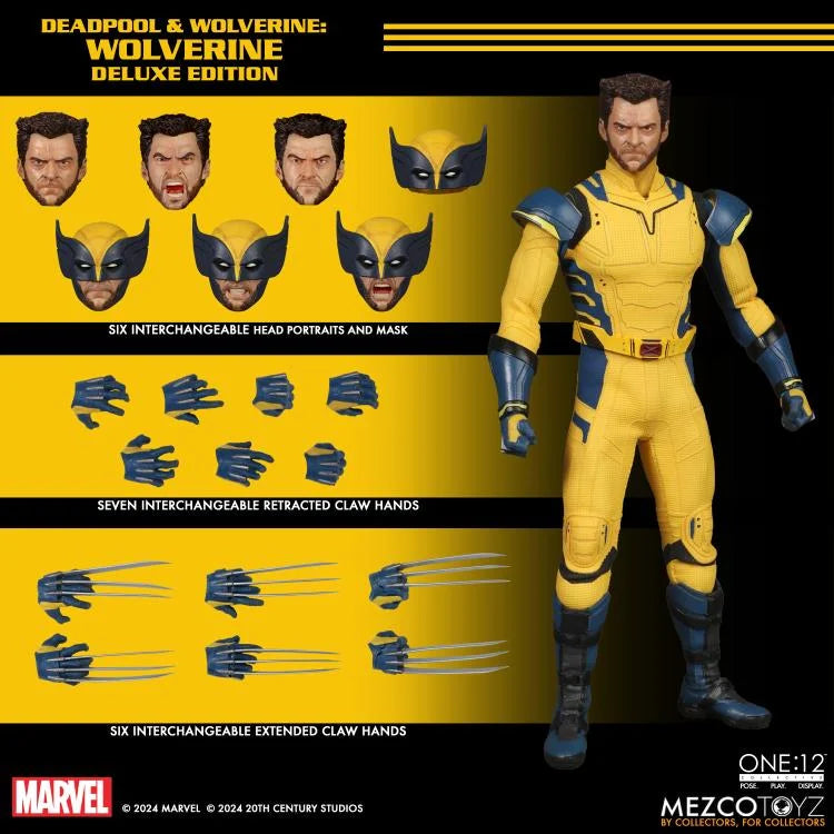 Pedido Figura Wolverine (Deluxe Edition) - Deadpool & Wolverine - One:12 Collective marca Mezco Toyz 76214 escala pequeña 1/12