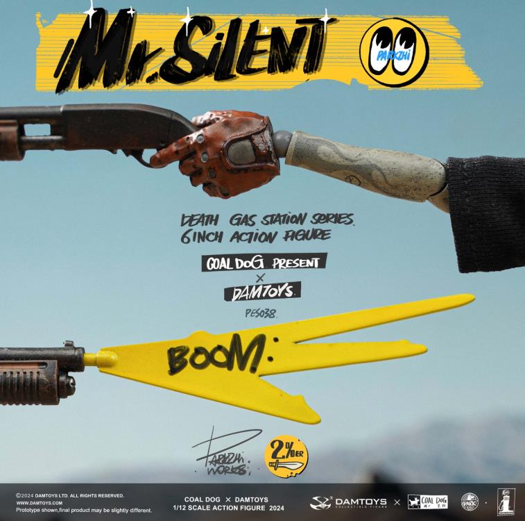 Preventa Figura Mr. Silent con motocicleta (Deluxe Edition) - Death Gas Station marca Damtoys X Coaldog PES038 escala pequeña 1/12
