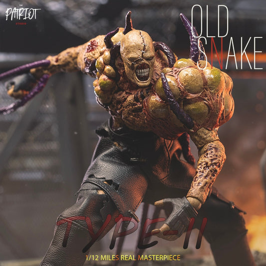 Preventa Figuras Old Snake Type I y Type-II (combo set) marca Patriot Studio PA020C escala pequeña 1/12