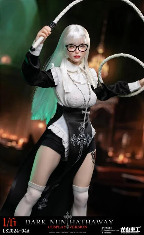 Preventa Figura Dark Nun Hathaway (white hair version) marca LongShan LS2024-04A escala 1/6