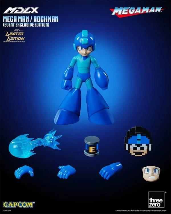 Pedido Figura MDLX Mega Man / Rockman (Event Exclusive version) (Edición Limitada) marca Threezero 3Z0572 escala pequeña 1/12