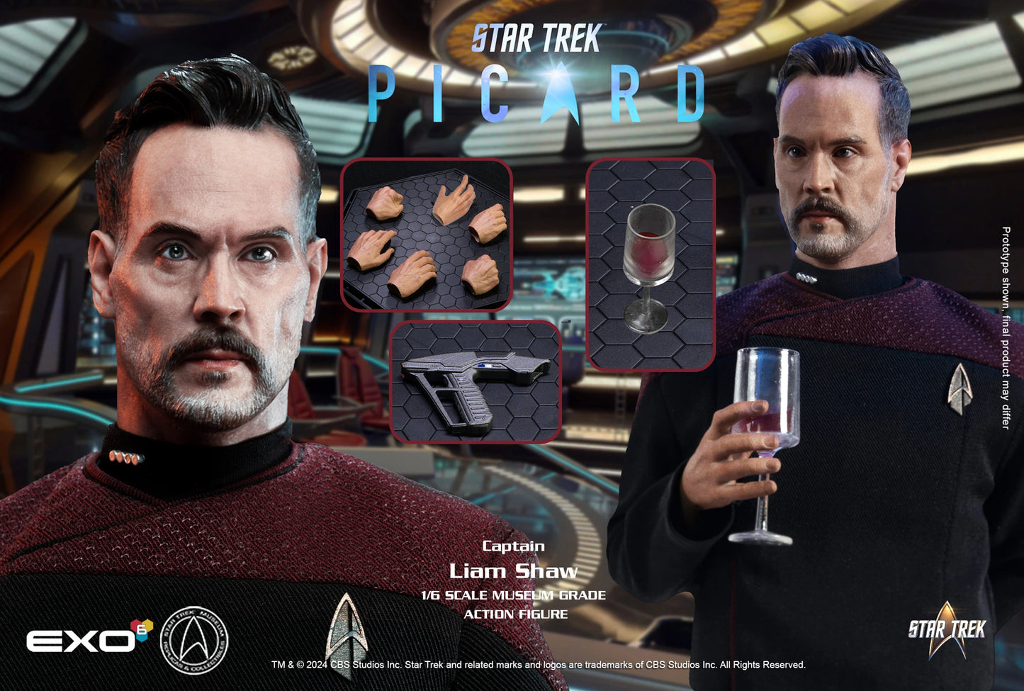 Pedido Figura Captain Liam Shaw - Star Trek: Picard marca EXO-6 EXO-02-085 escala 1/6