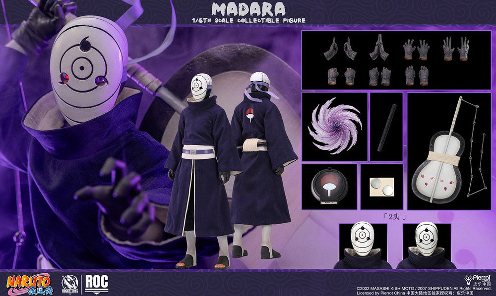 Preventa Figura Madara Uchiha (White Mask Version) - Naruto Shippuden marca Rocket Toys ROC-021 escala 1/6
