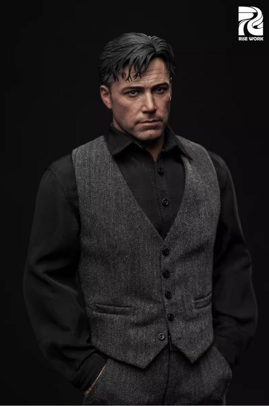 Preventa Set de Ropa con Chaleco Gris marca Rise Work RW05 escala 1/6