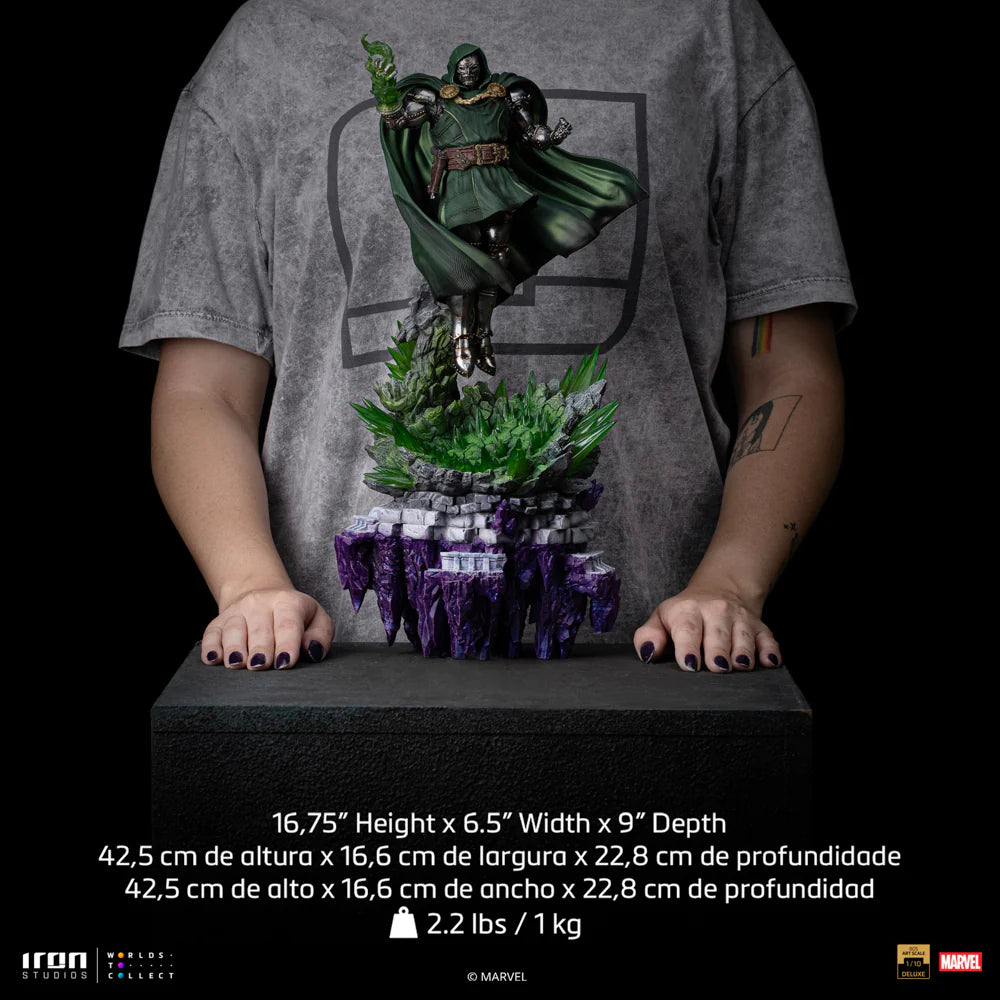 Preventa Estatua Doctor Doom - The Infinity Gauntlet - Battle Diorama Series marca Iron Studios escala de arte 1/10