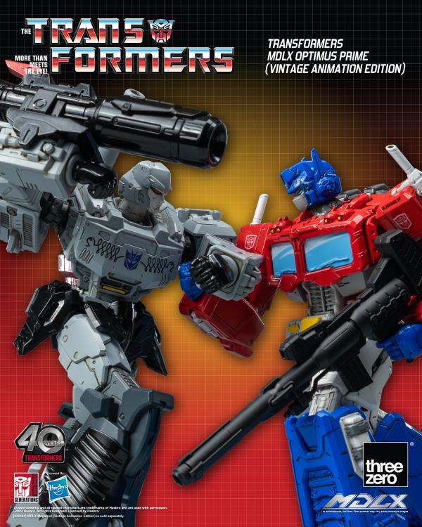 Pedido Figura MDLX Optimus Prime (Vintage Animation) Exclusive 40th Aniversary - Transformers marca Threezero 3Z0692 (17.8 cm)