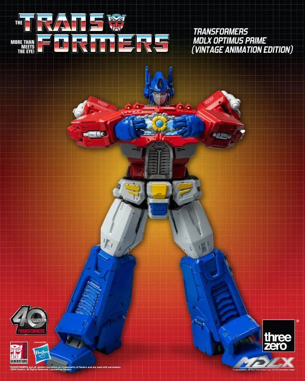 Pedido Figura MDLX Optimus Prime (Vintage Animation) Exclusive 40th Aniversary - Transformers marca Threezero 3Z0692 (17.8 cm)