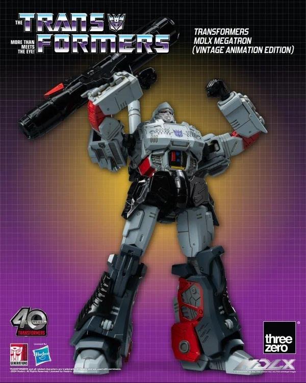 Pedido Figura MDLX Megatron (Vintage Animation) Exclusive 40th Aniversary - Transformers marca Threezero 3Z0694 (18 cm)