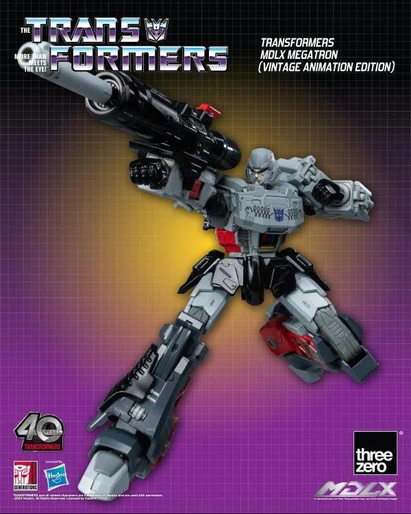 Pedido Figura MDLX Megatron (Vintage Animation) Exclusive 40th Aniversary - Transformers marca Threezero 3Z0694 (18 cm)