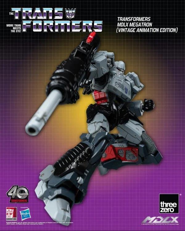 Pedido Figura MDLX Megatron (Vintage Animation) Exclusive 40th Aniversary - Transformers marca Threezero 3Z0694 (18 cm)