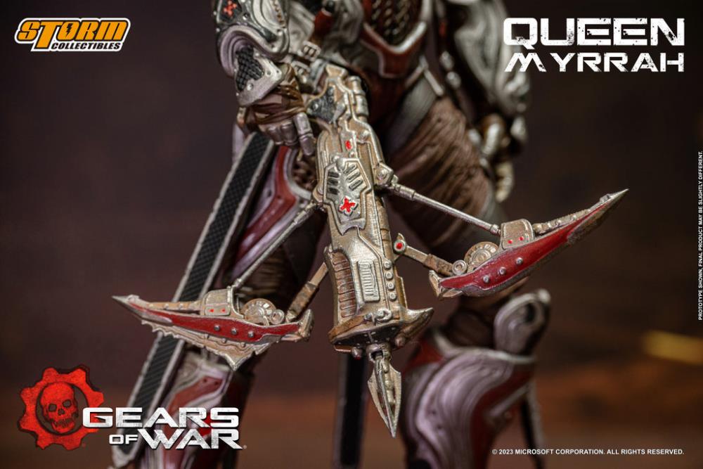 Preventa Figura Queen Myrrah - Gears of War marca Storm Collectibles escala pequeña 1/12