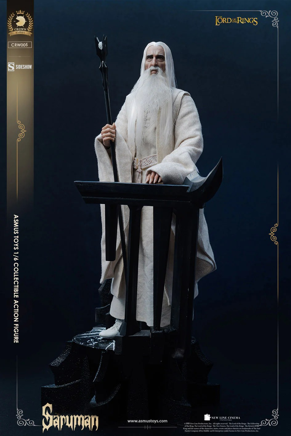 Preventa Figura Saruman - The Lord of the Rings Trilogy - Crown Series marca Asmus Toys CRW005 escala 1/6