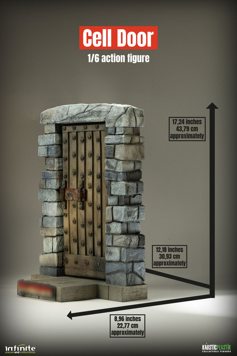 Preventa Diorama The Castle Door / La Puerta del Castillo para Frankenstein's Monster marca Kaustic Plastik escala 1/6