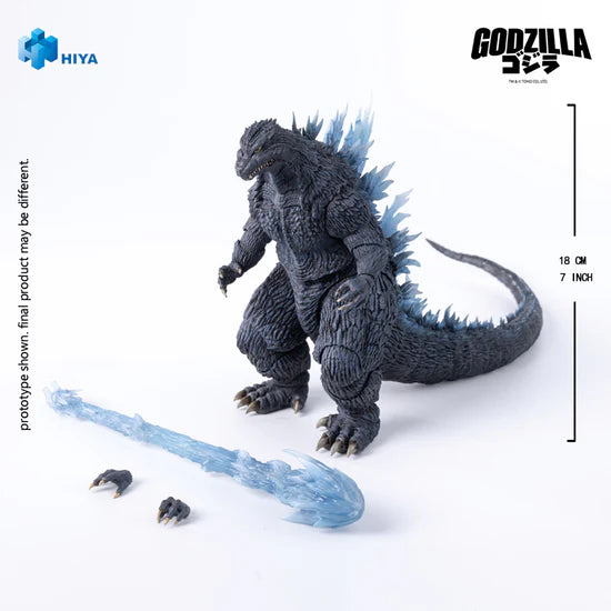 Preventa Figura Godzilla (Heat Ray version) - Godzilla Against Mechagodzilla (2002) - Exquisite Basic Series marca HIYA EBG0404 (17.78 cm)