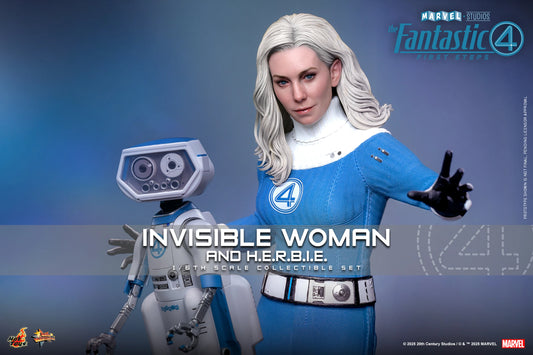 Preventa Figura Invisible Woman / Mujer Invisible & H.E.R.B.I.E. - The Fantastic Four: First Steps marca Hot Toys MMS824 escala 1/6