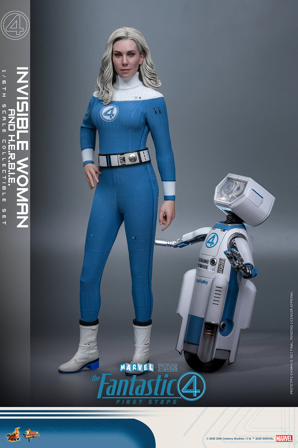Preventa Figura Invisible Woman / Mujer Invisible & H.E.R.B.I.E. - The Fantastic Four: First Steps marca Hot Toys MMS824 escala 1/6