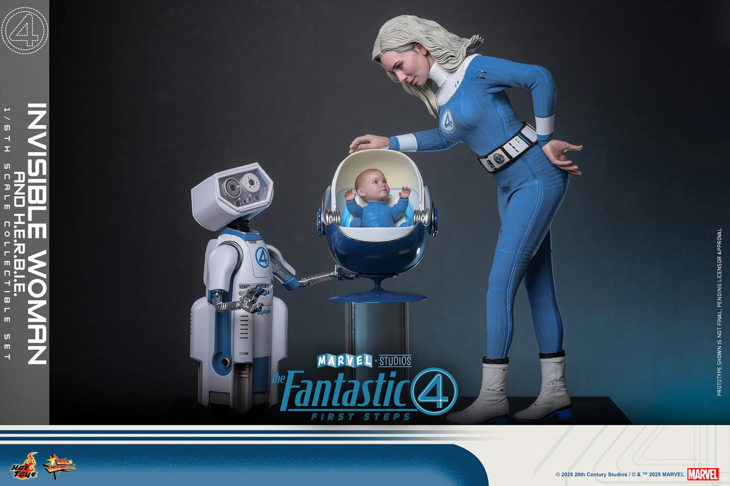 Preventa Figura Invisible Woman / Mujer Invisible & H.E.R.B.I.E. - The Fantastic Four: First Steps marca Hot Toys MMS824 escala 1/6