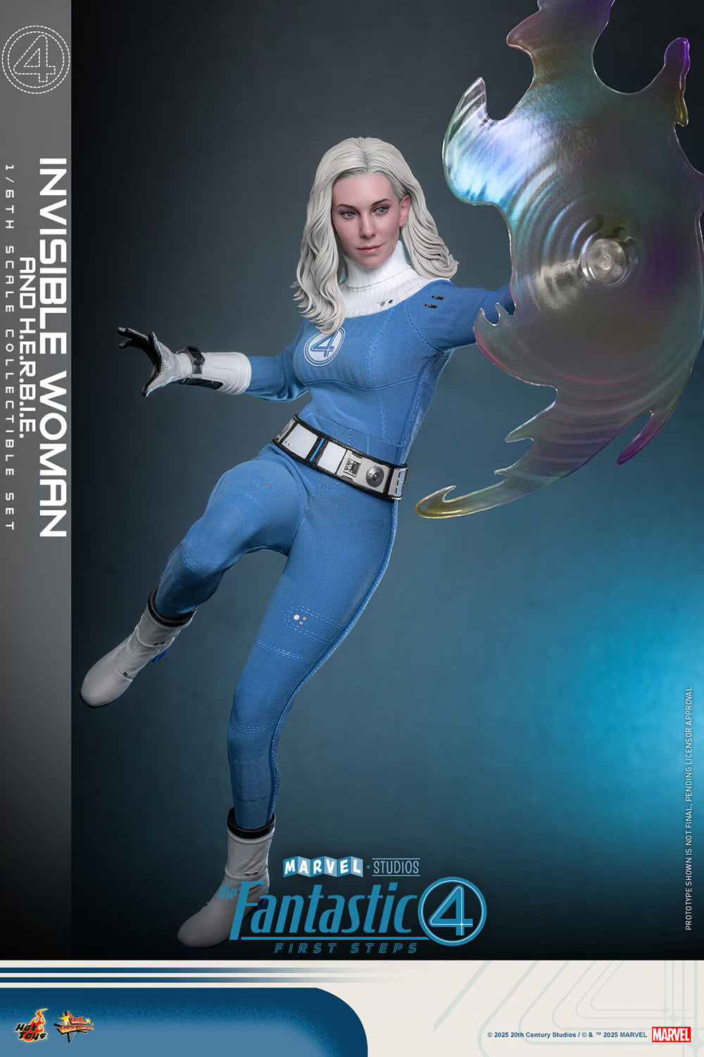 Preventa Figura Invisible Woman / Mujer Invisible & H.E.R.B.I.E. - The Fantastic Four: First Steps marca Hot Toys MMS824 escala 1/6