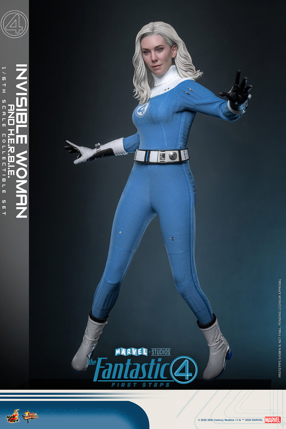 Preventa Figura Invisible Woman / Mujer Invisible & H.E.R.B.I.E. - The Fantastic Four: First Steps marca Hot Toys MMS824 escala 1/6