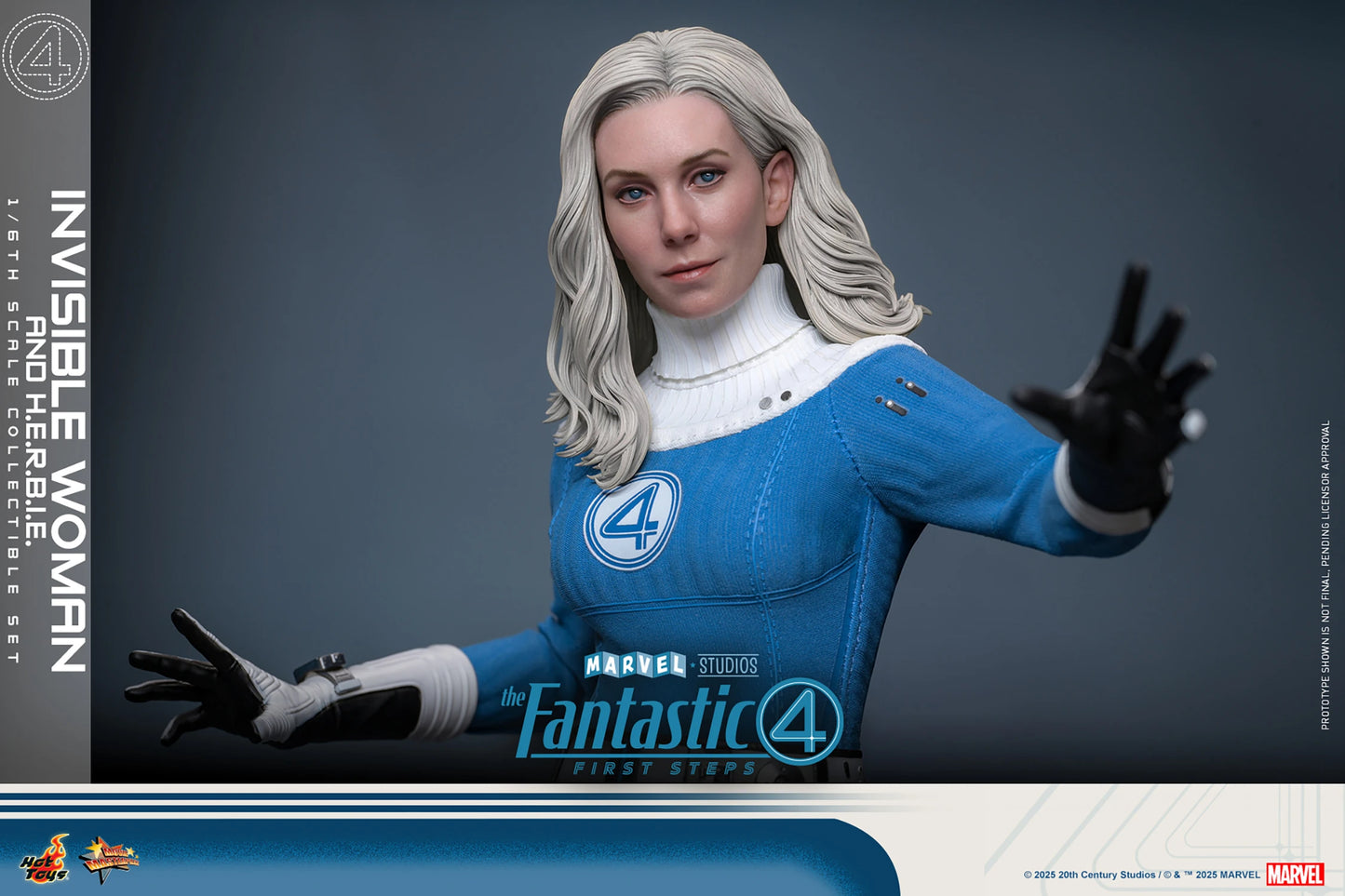 Preventa Figura Invisible Woman / Mujer Invisible & H.E.R.B.I.E. - The Fantastic Four: First Steps marca Hot Toys MMS824 escala 1/6