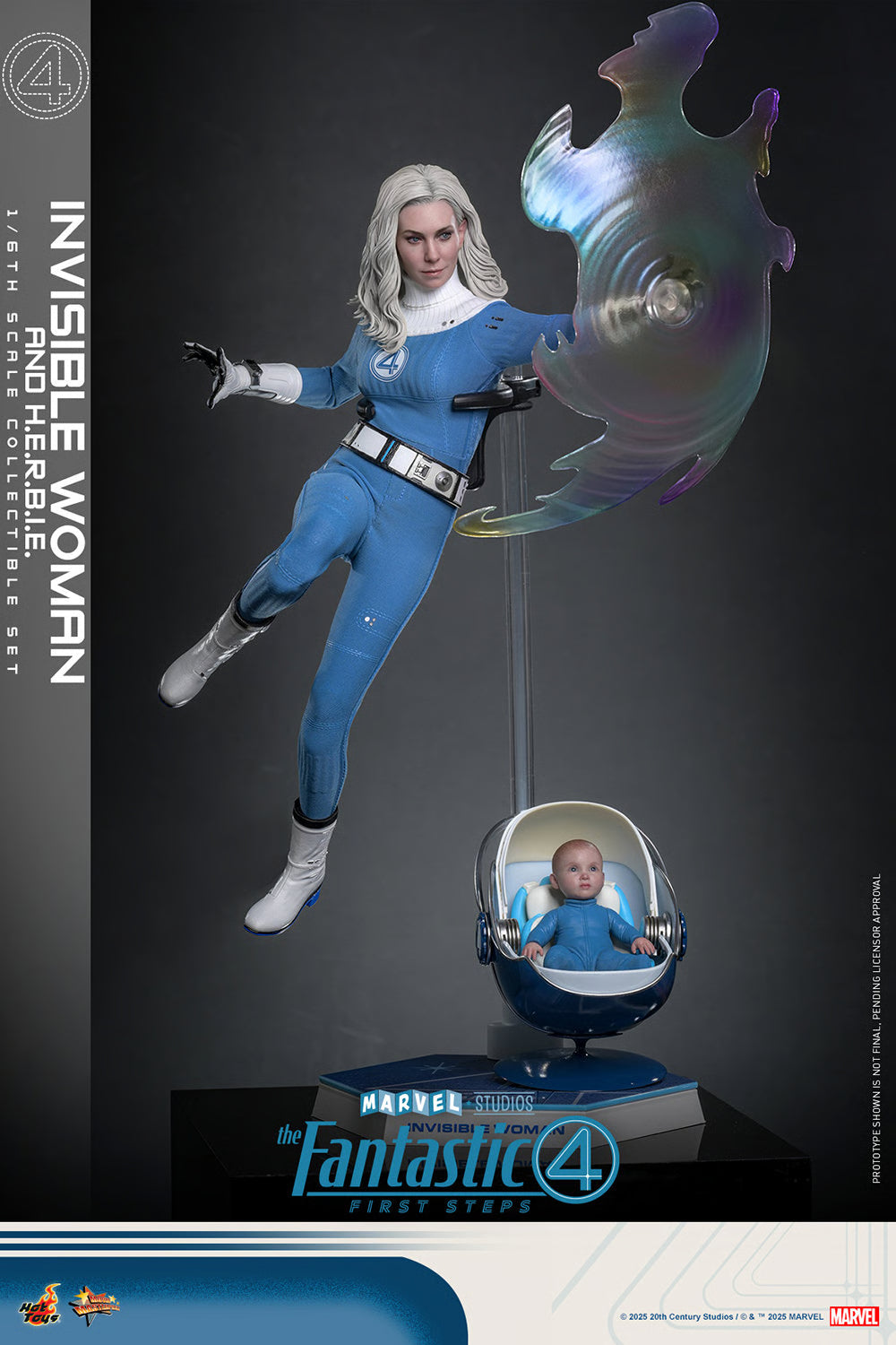 Preventa Figura Invisible Woman / Mujer Invisible & H.E.R.B.I.E. - The Fantastic Four: First Steps marca Hot Toys MMS824 escala 1/6