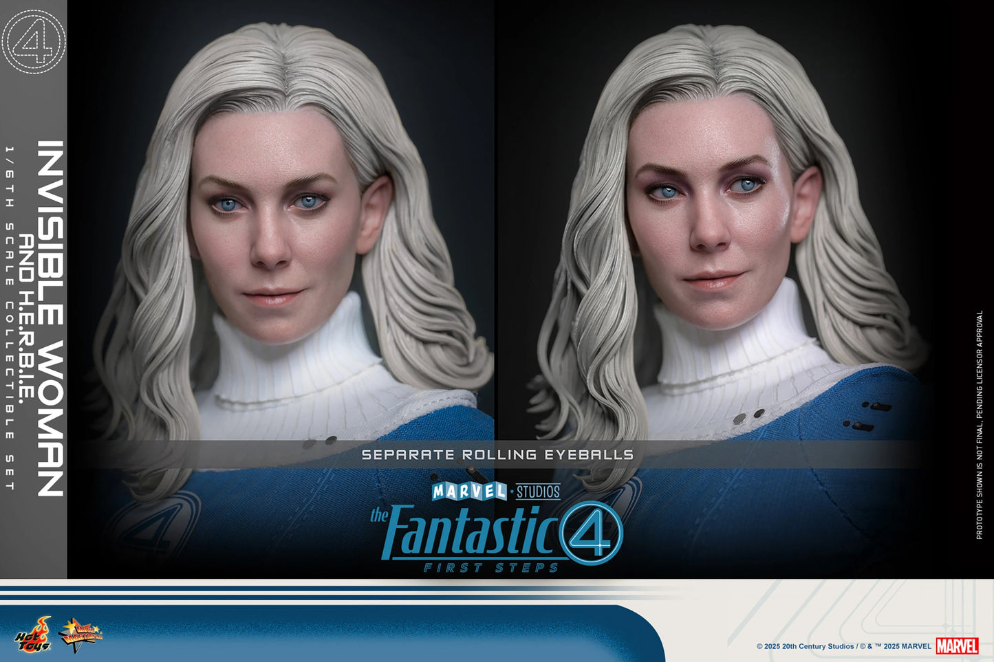 Preventa Figura Invisible Woman / Mujer Invisible & H.E.R.B.I.E. - The Fantastic Four: First Steps marca Hot Toys MMS824 escala 1/6