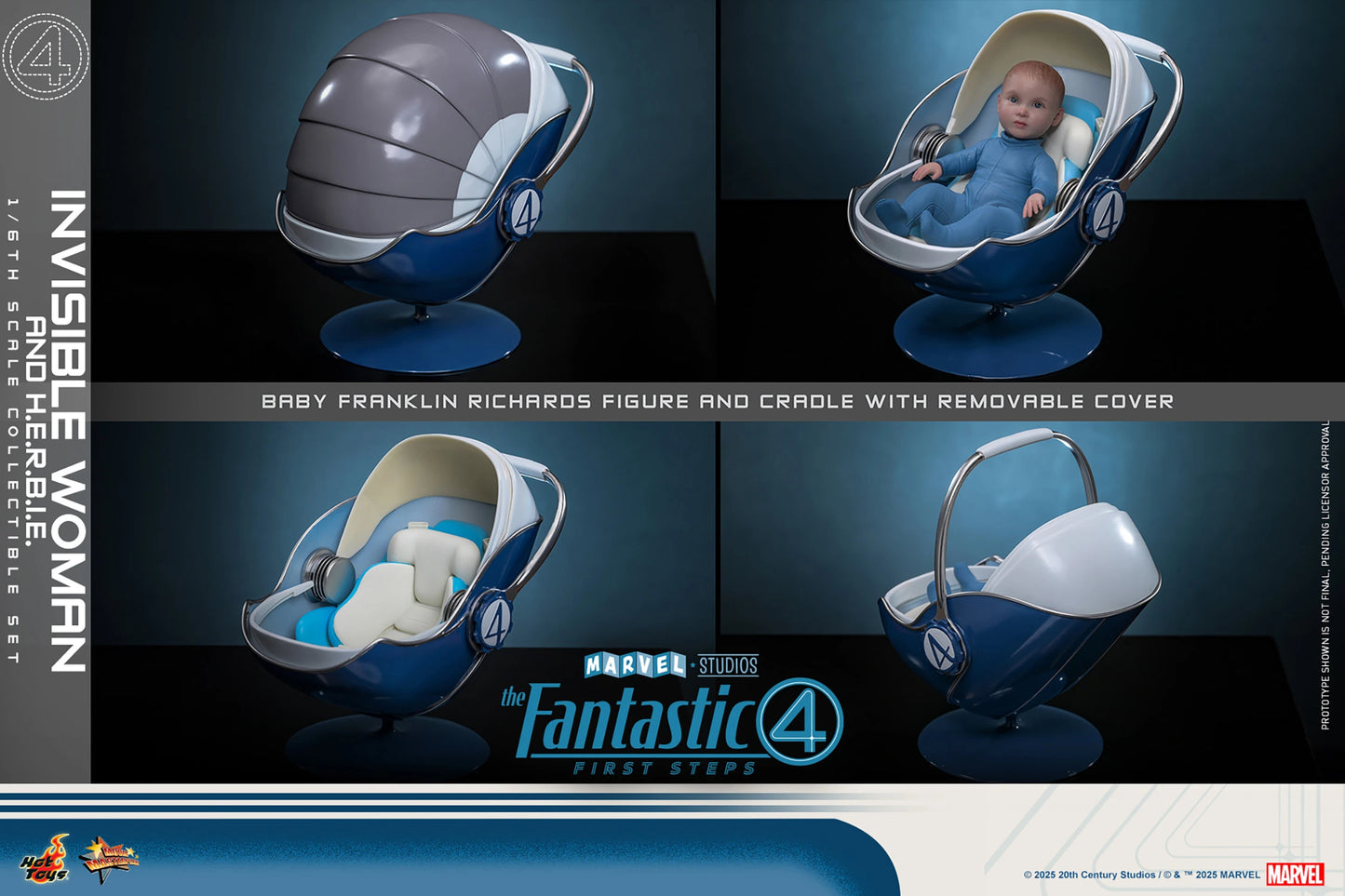 Preventa Figura Invisible Woman / Mujer Invisible & H.E.R.B.I.E. - The Fantastic Four: First Steps marca Hot Toys MMS824 escala 1/6