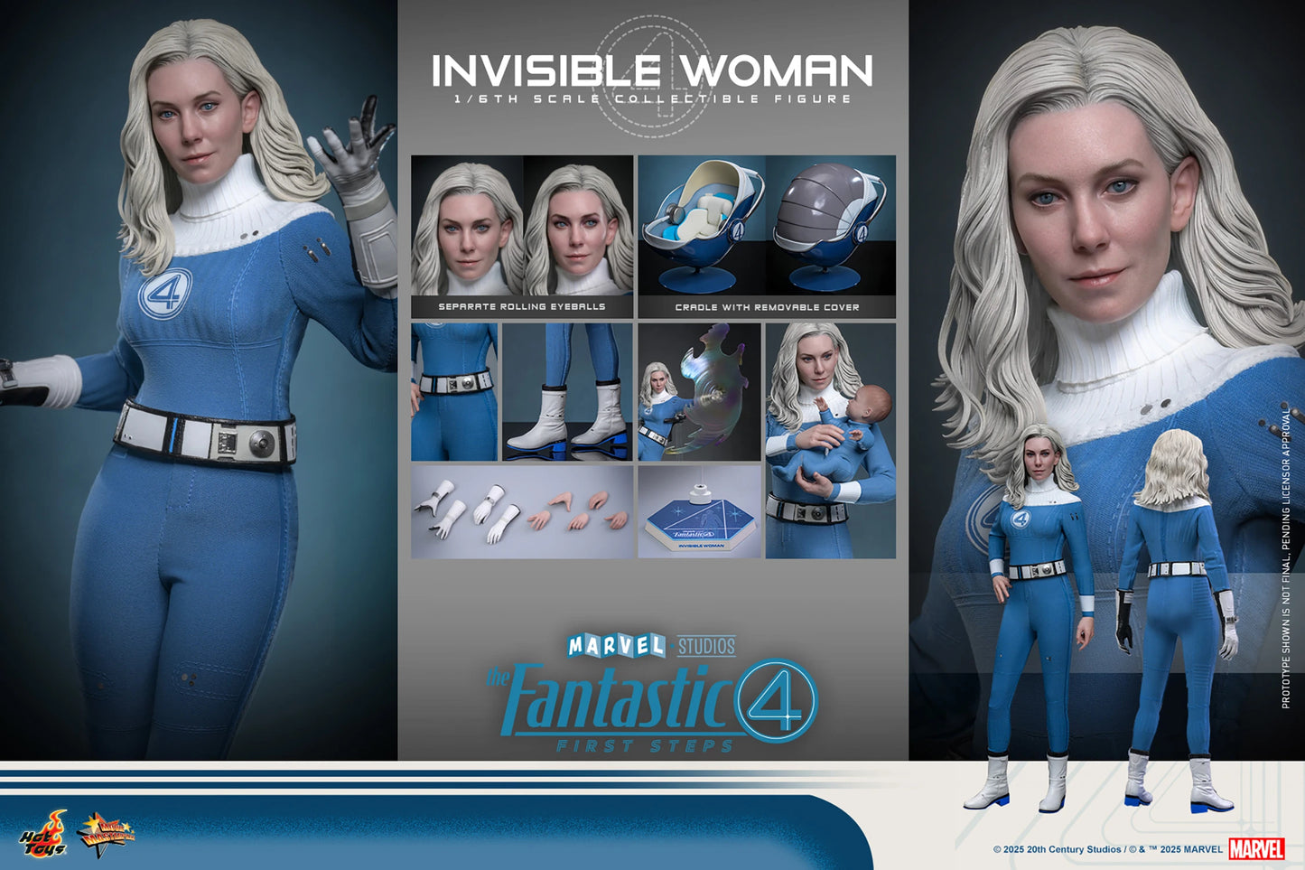 Preventa Figura Invisible Woman / Mujer Invisible - The Fantastic Four: First Steps marca Hot Toys MMS823 escala 1/6