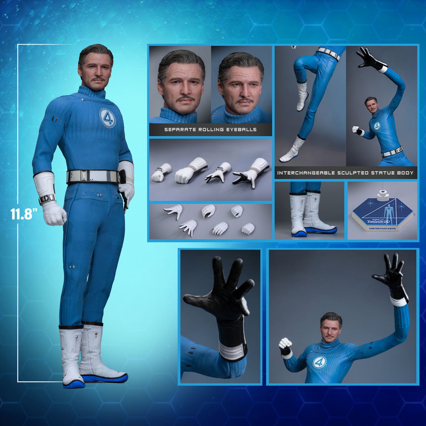 Preventa Figura Mister Fantastic / Señor Fantástico - The Fantastic Four: First Steps marca Hot Toys MMS821 escala 1/6