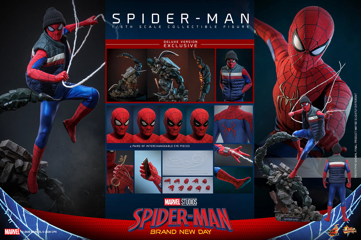 Preventa Figura Spider-Man (Deluxe Version) - Spider-Man: Brand New Day marca Hot Toys MMS893 escala 1/6