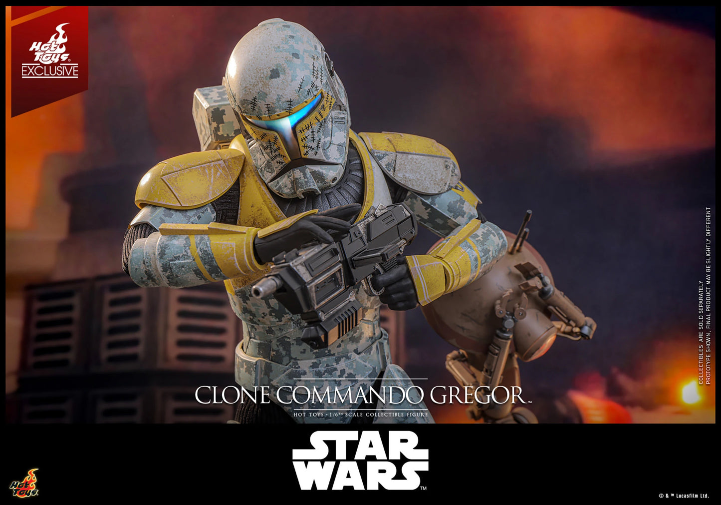 Pedido Figura Clone Commando Gregor (EXCLUSIVE) - Star Wars: The Clone Wars marca Hot Toys TMS155 escala 1/6 (SOLO 1 DISPONIBLE)