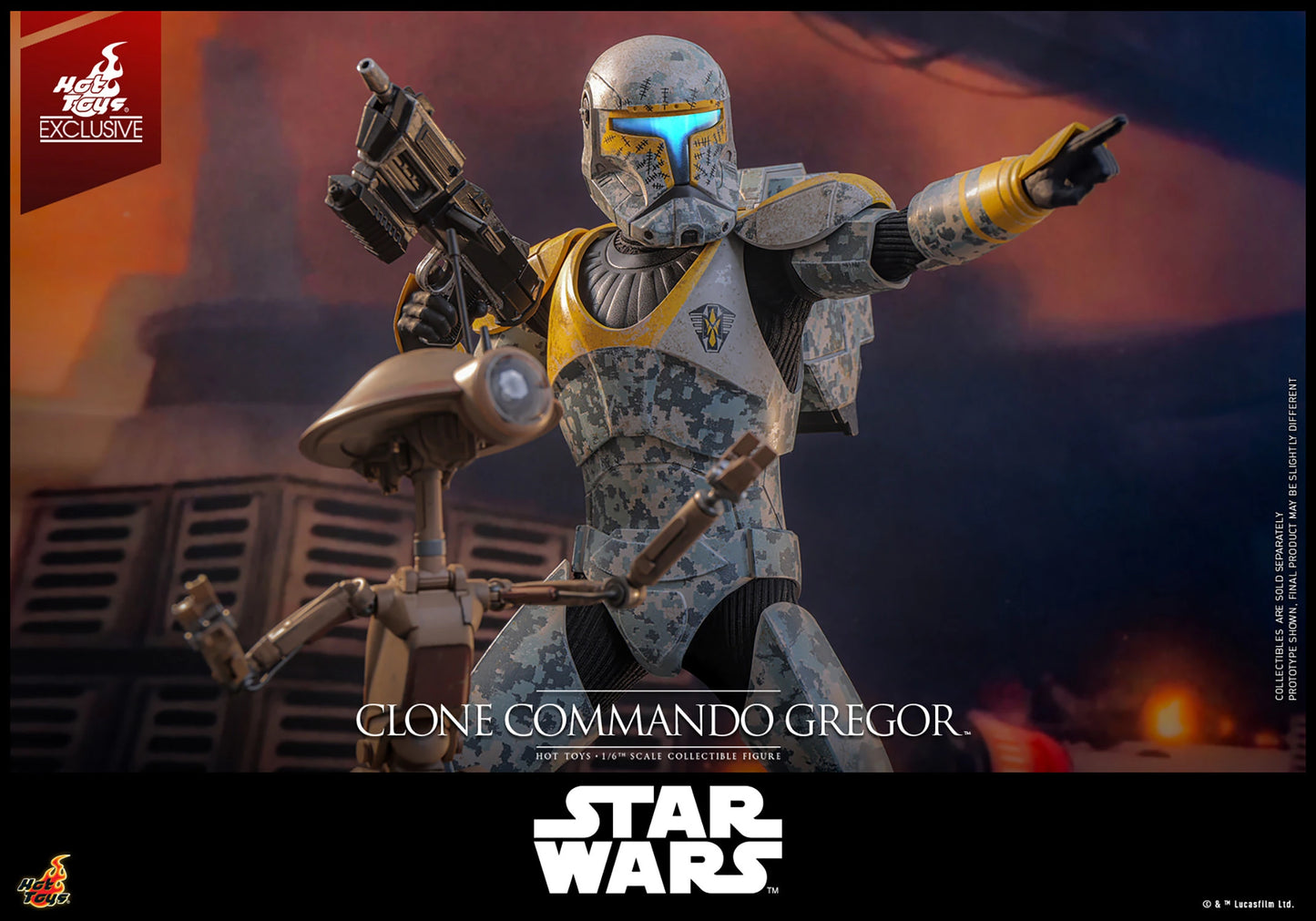 Pedido Figura Clone Commando Gregor (EXCLUSIVE) - Star Wars: The Clone Wars marca Hot Toys TMS155 escala 1/6 (SOLO 1 DISPONIBLE)