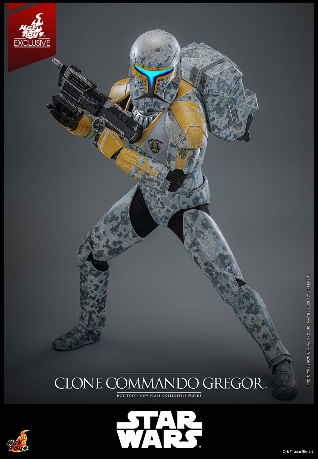 Pedido Figura Clone Commando Gregor (EXCLUSIVE) - Star Wars: The Clone Wars marca Hot Toys TMS155 escala 1/6 (SOLO 1 DISPONIBLE)
