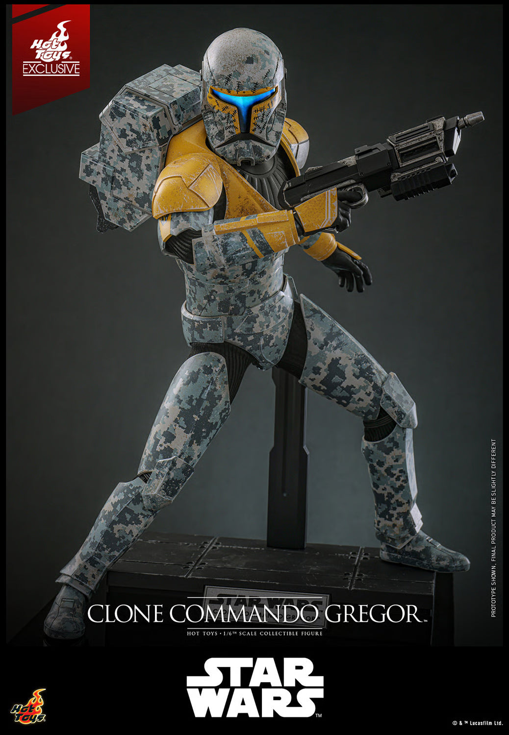 Pedido Figura Clone Commando Gregor (EXCLUSIVE) - Star Wars: The Clone Wars marca Hot Toys TMS155 escala 1/6 (SOLO 1 DISPONIBLE)