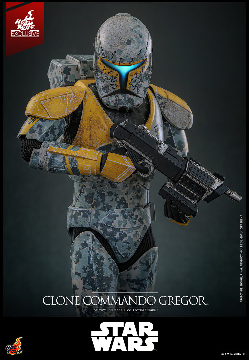 Pedido Figura Clone Commando Gregor (EXCLUSIVE) - Star Wars: The Clone Wars marca Hot Toys TMS155 escala 1/6 (SOLO 1 DISPONIBLE)