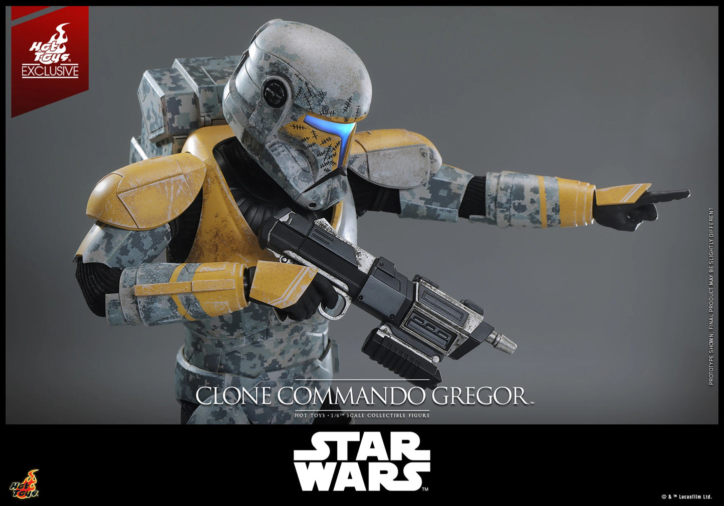 Pedido Figura Clone Commando Gregor (EXCLUSIVE) - Star Wars: The Clone Wars marca Hot Toys TMS155 escala 1/6 (SOLO 1 DISPONIBLE)