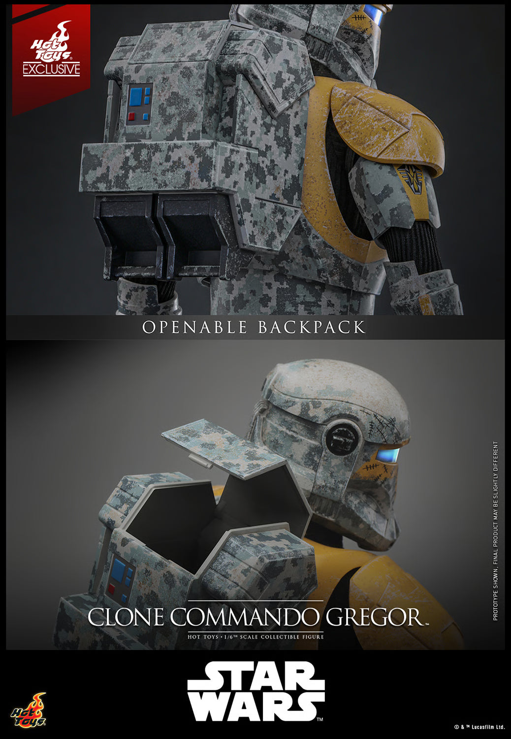 Pedido Figura Clone Commando Gregor (EXCLUSIVE) - Star Wars: The Clone Wars marca Hot Toys TMS155 escala 1/6 (SOLO 1 DISPONIBLE)