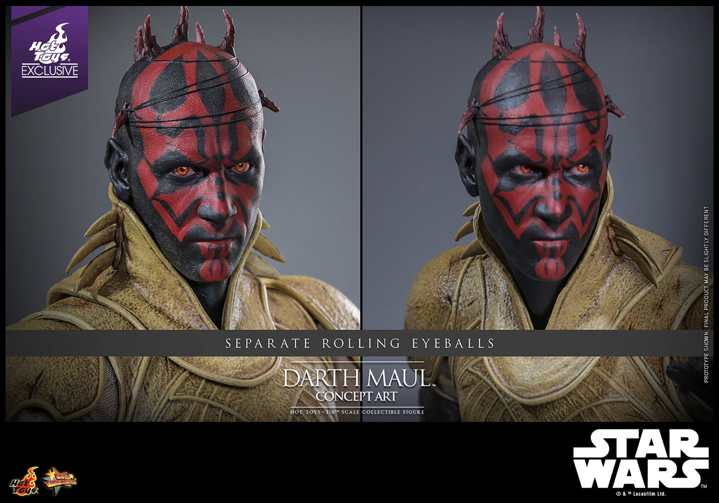 Pedido Figura Darth Maul (Concept Art) EXCLUSIVE - Star Wars Episodio I: La Amenaza Fantasma marca Hot Toys MMS778 escala 1/6 (SOLO 1 DISPONIBLE)