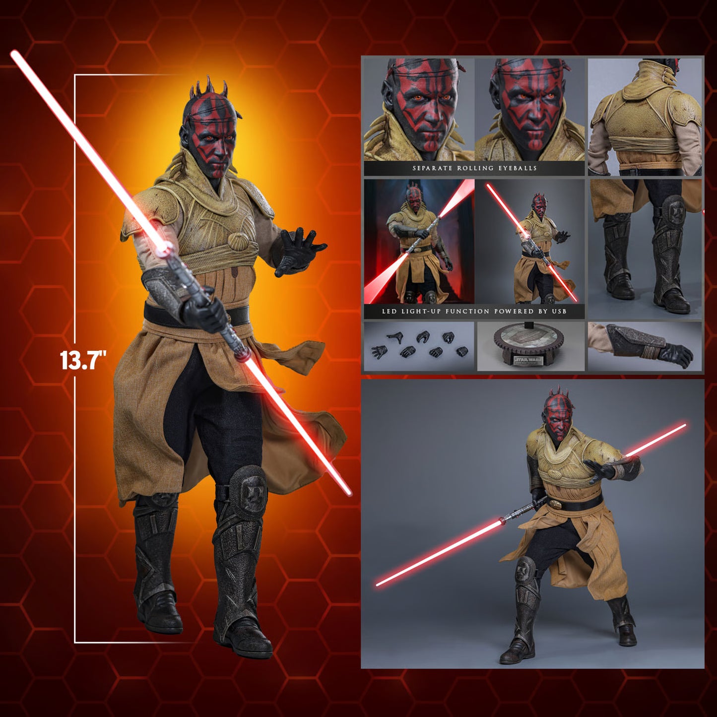 Pedido Figura Darth Maul (Concept Art) EXCLUSIVE - Star Wars Episodio I: La Amenaza Fantasma marca Hot Toys MMS778 escala 1/6 (SOLO 1 DISPONIBLE)
