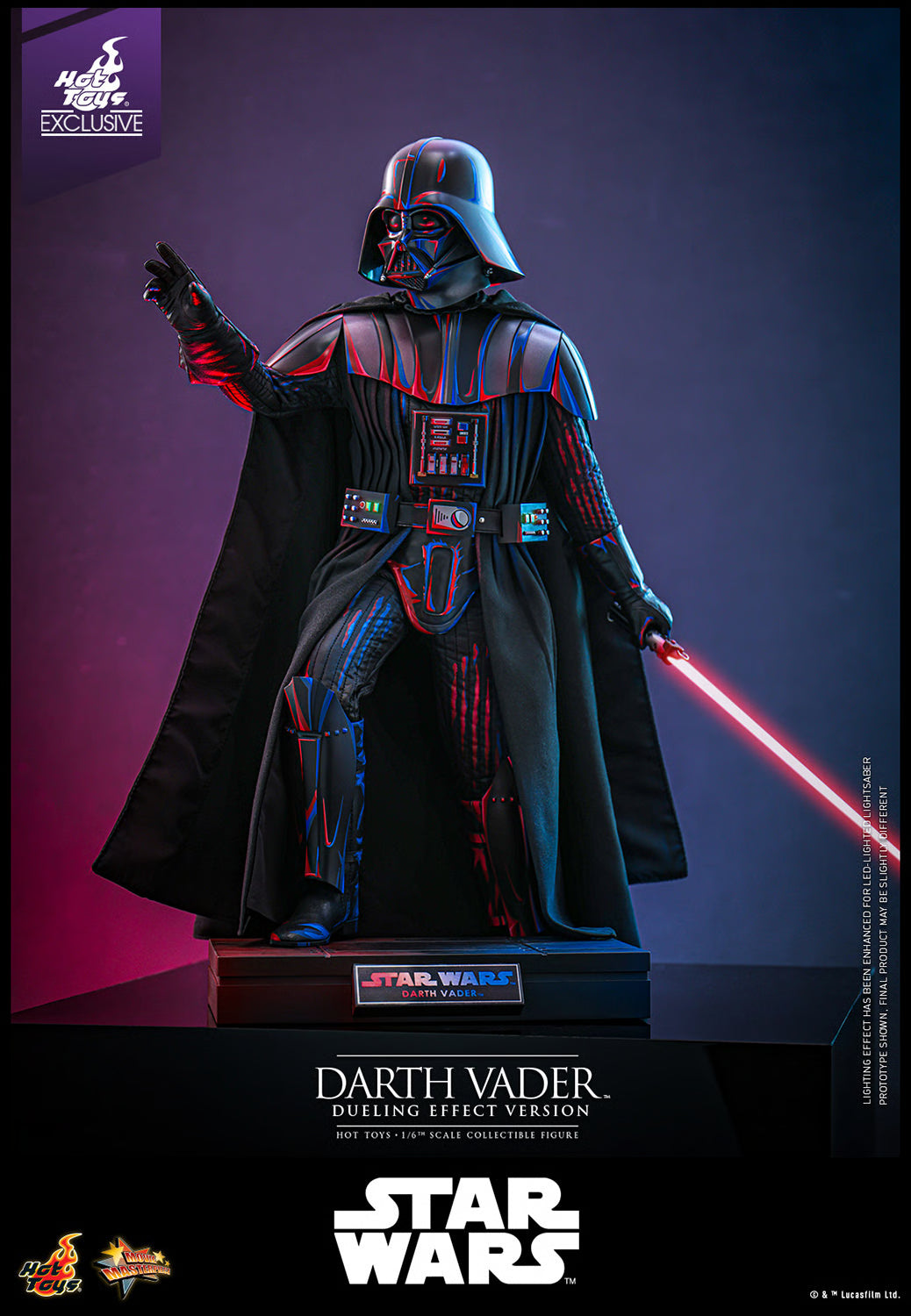 Pedido Figura Darth Vader (Dueling Effect Version) EXCLUSIVE - Star Wars marca Hot Toys MMS777 escala 1/6 (SOLO 1 DISPONIBLE)