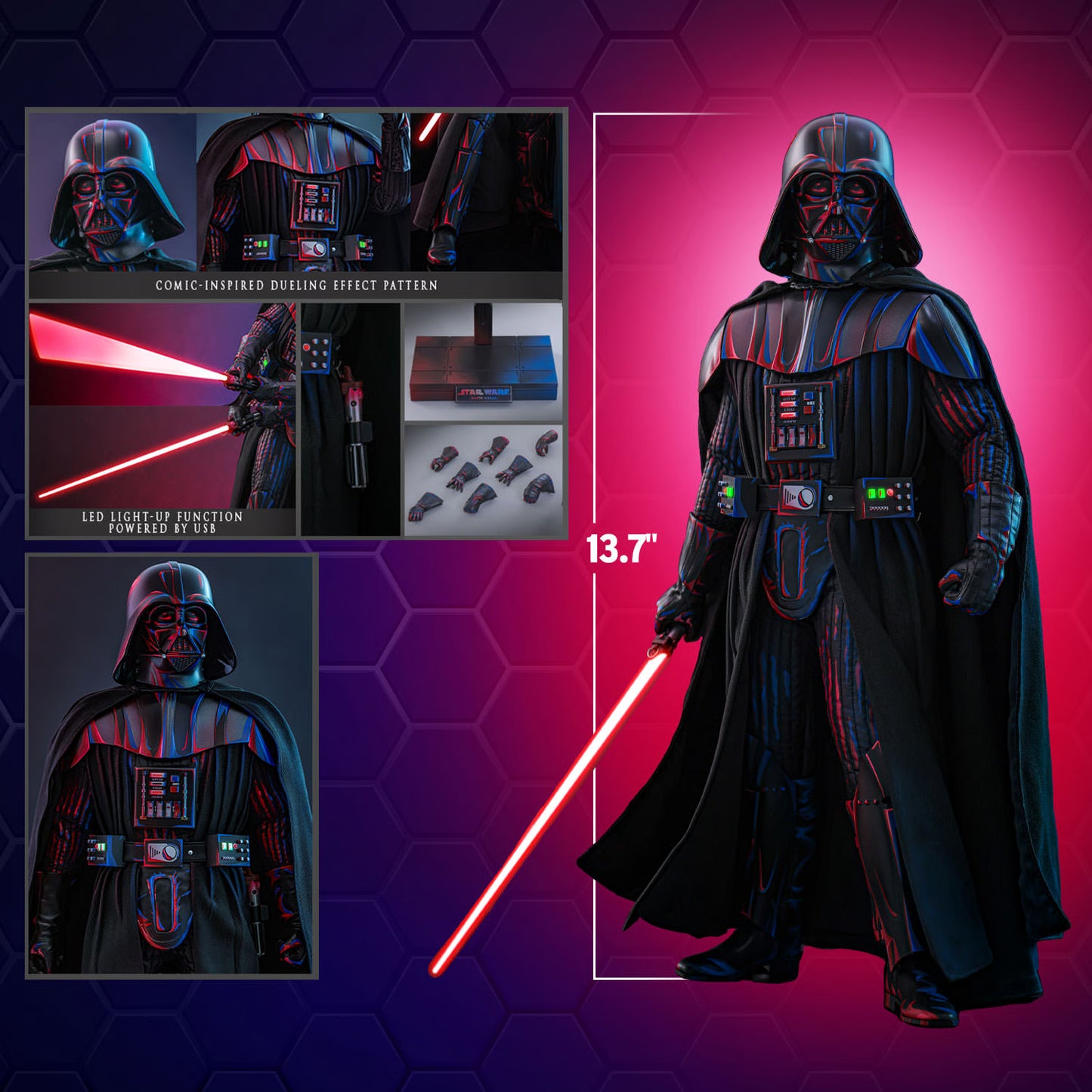 Pedido Figura Darth Vader (Dueling Effect Version) EXCLUSIVE - Star Wars marca Hot Toys MMS777 escala 1/6 (SOLO 1 DISPONIBLE)
