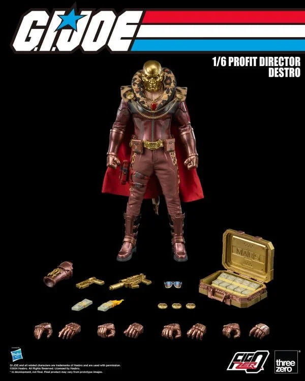 Pedido Figura Profit Director Destro - Exclusiva - G.I.Joe FigZero marca Threezero 3Z0738 escala 1/6