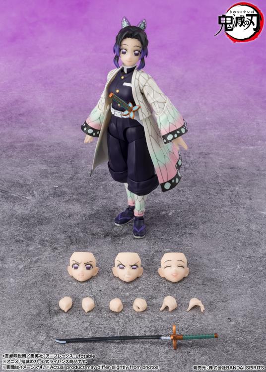 Pedido Figura Shinobu Kocho - Demon Slayer: Kimetsu no Yaiba - S.H.Figuarts marca Bandai Spirits escala pequeña 1/12