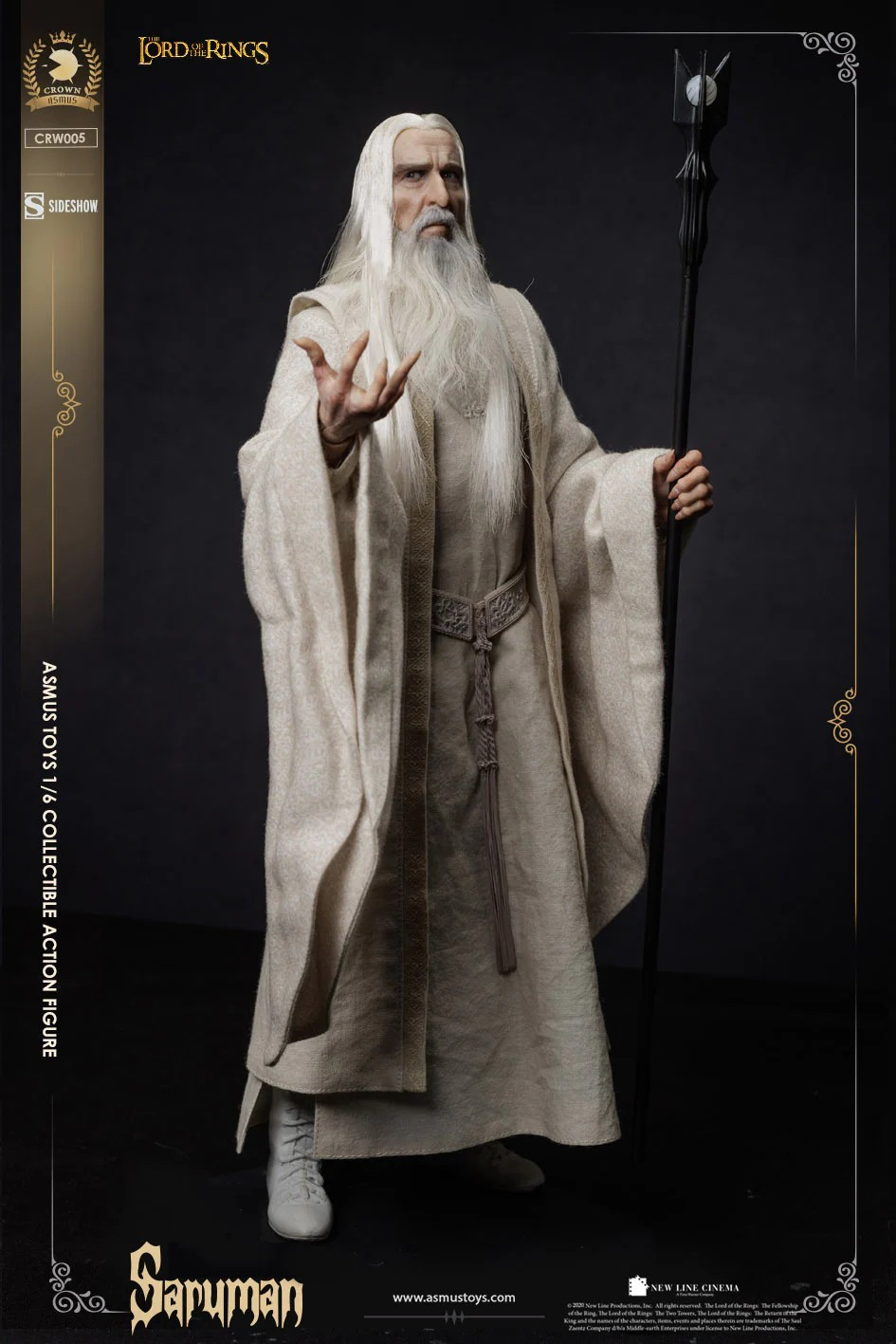 Preventa Figura Saruman - The Lord of the Rings Trilogy - Crown Series marca Asmus Toys CRW005 escala 1/6
