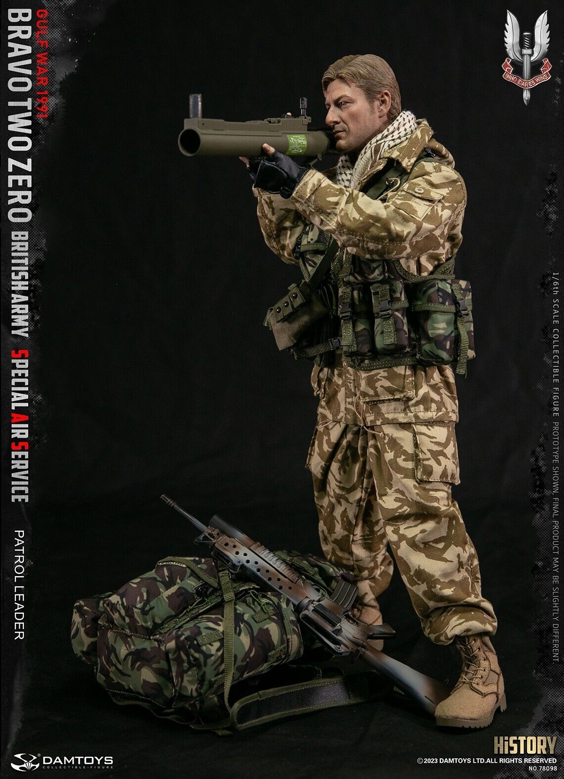Pedido Figura Patrol Leader - British Army Special Air Service marca Damtoys 78098 escala 1/6
